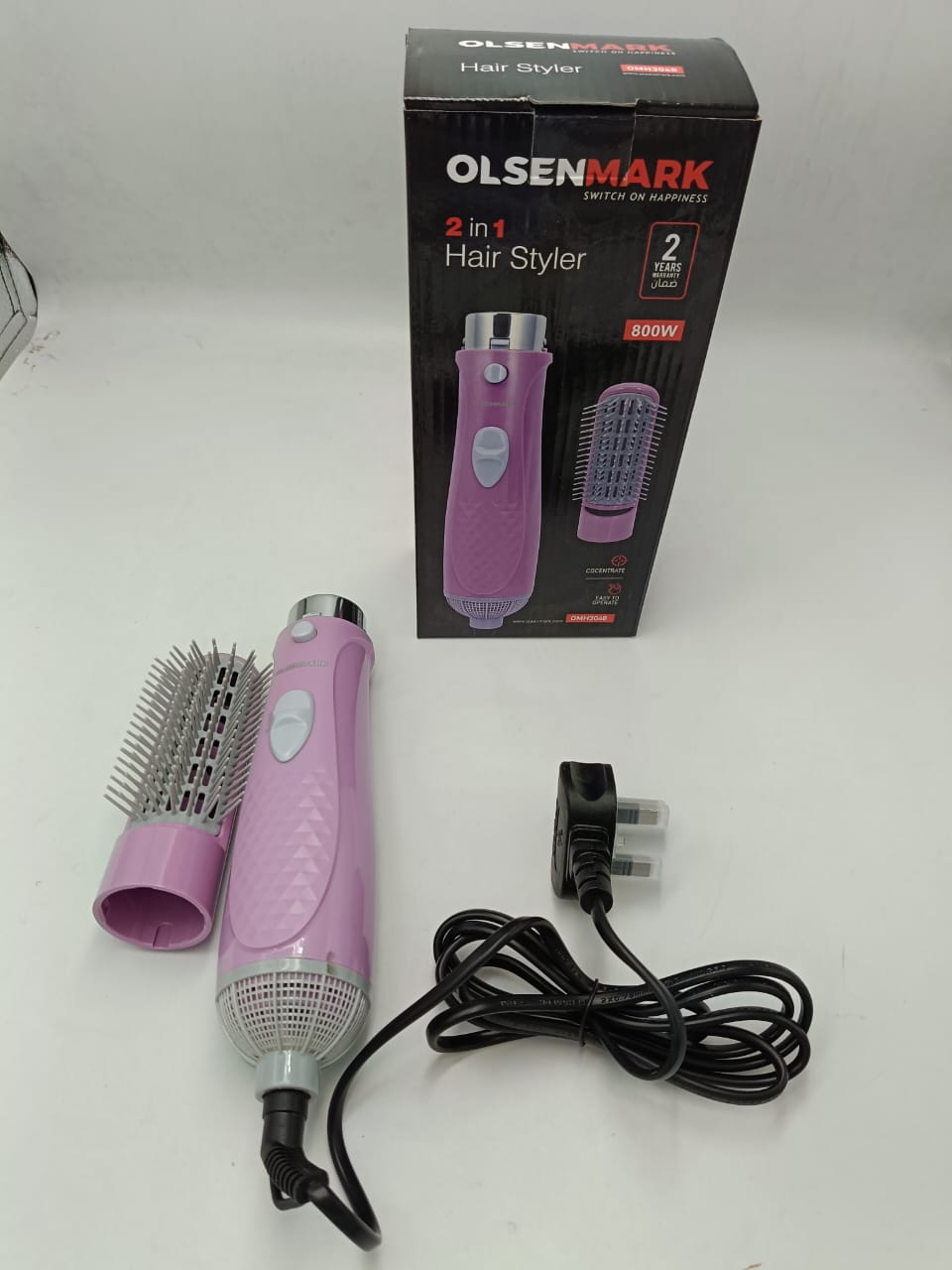 2-in-1 Hair Styler With Blow Brush