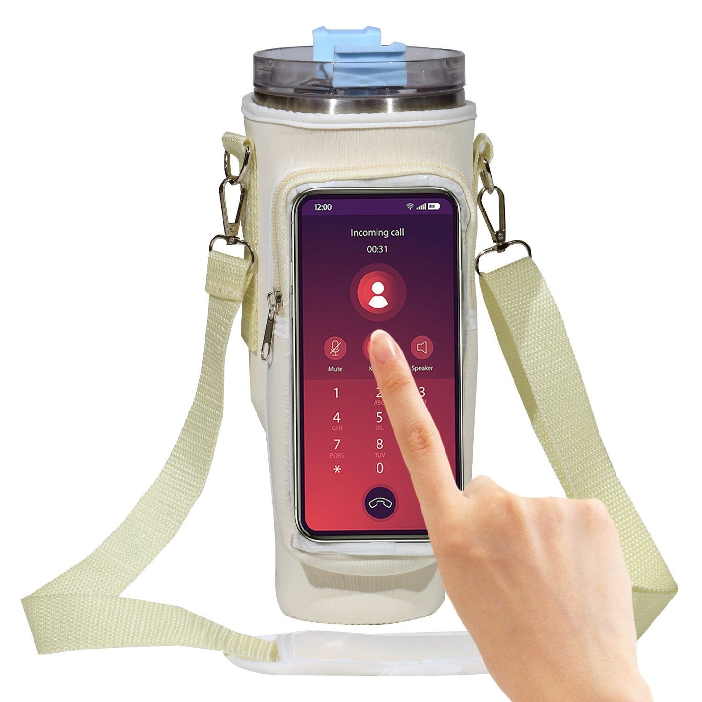 40oz Cup Cover Transparent Touch Screen Neoprene Kitchen Gadgets - Zambeel