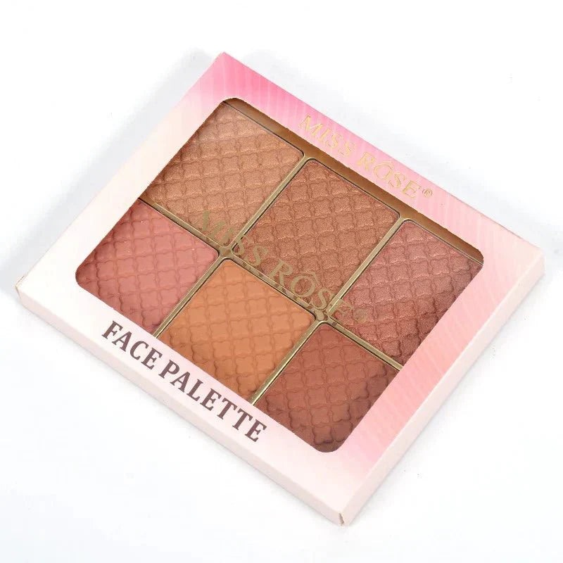 6 Color Square Face Palette