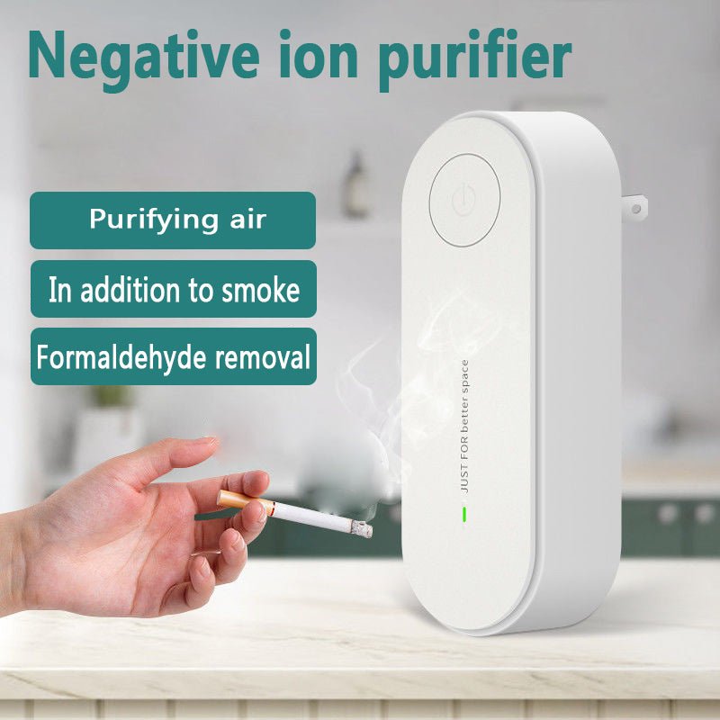 Air Purifier Anion, Mini Portable Air Purification Air Freshener Ionizer Cleaner Dust Cigarette Smoke Remover Toilet Deodorant - Zambeel