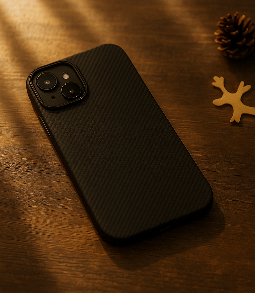 Carbon Weave & Houndstooth Pattern iPhone Case - Zambeel