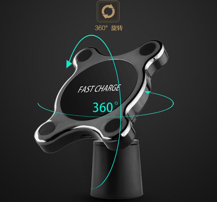 Compatible With Apple, QI Magnetic Car Mount Wireless Charger