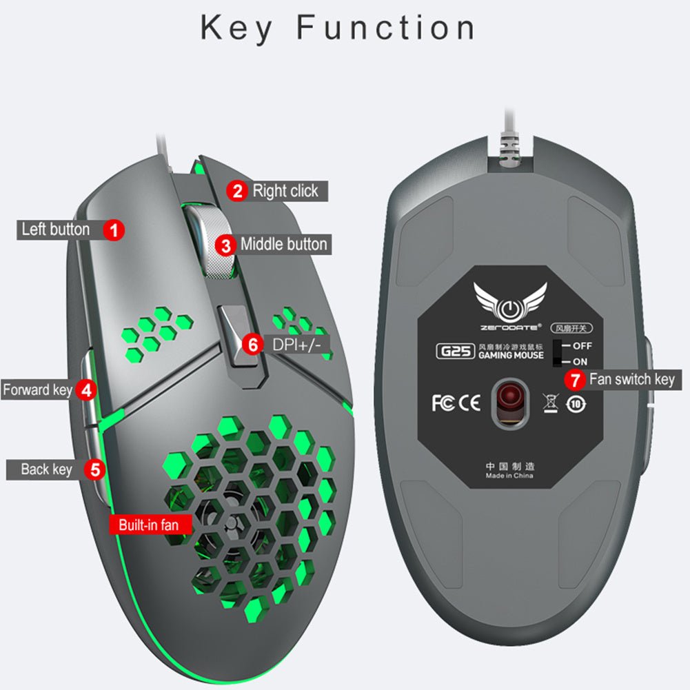 Cooling Hole Mouse Game Mechanical Game Mouse