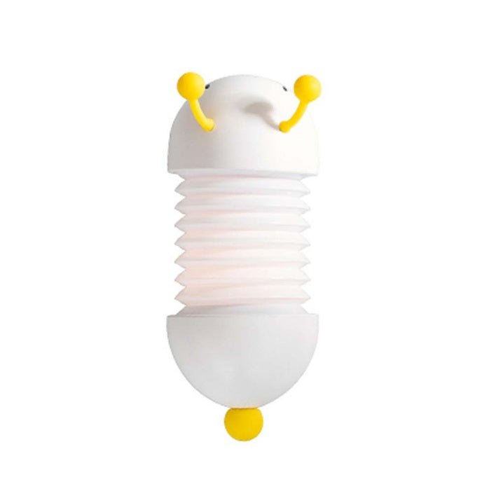 Creative Caterpillar Night Light Bedside Lamp LED USB Charging Wall Lamp with Magnet Extendable Soft Bedroom Light