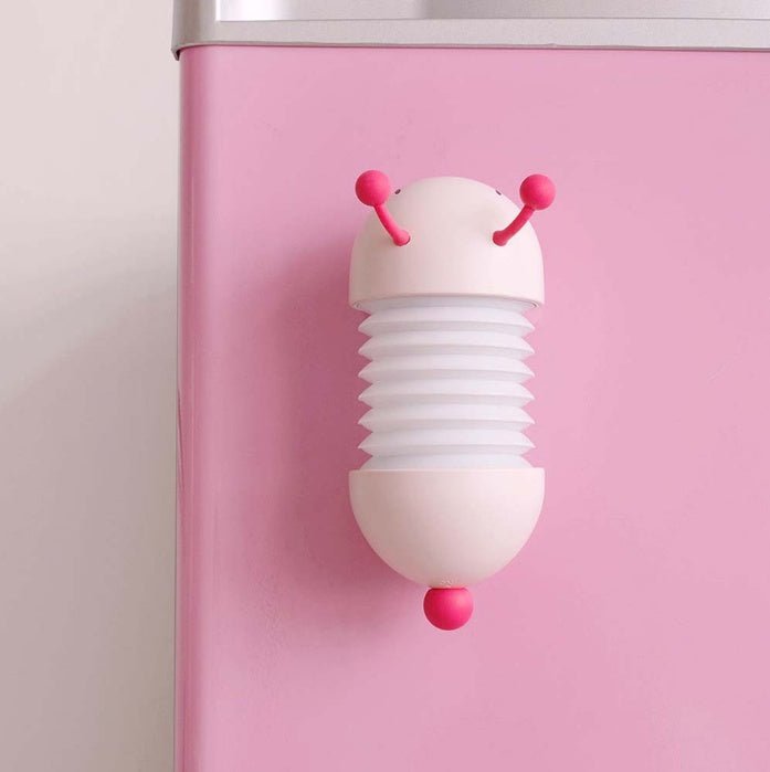 Creative Caterpillar Night Light Bedside Lamp LED USB Charging Wall Lamp with Magnet Extendable Soft Bedroom Light
