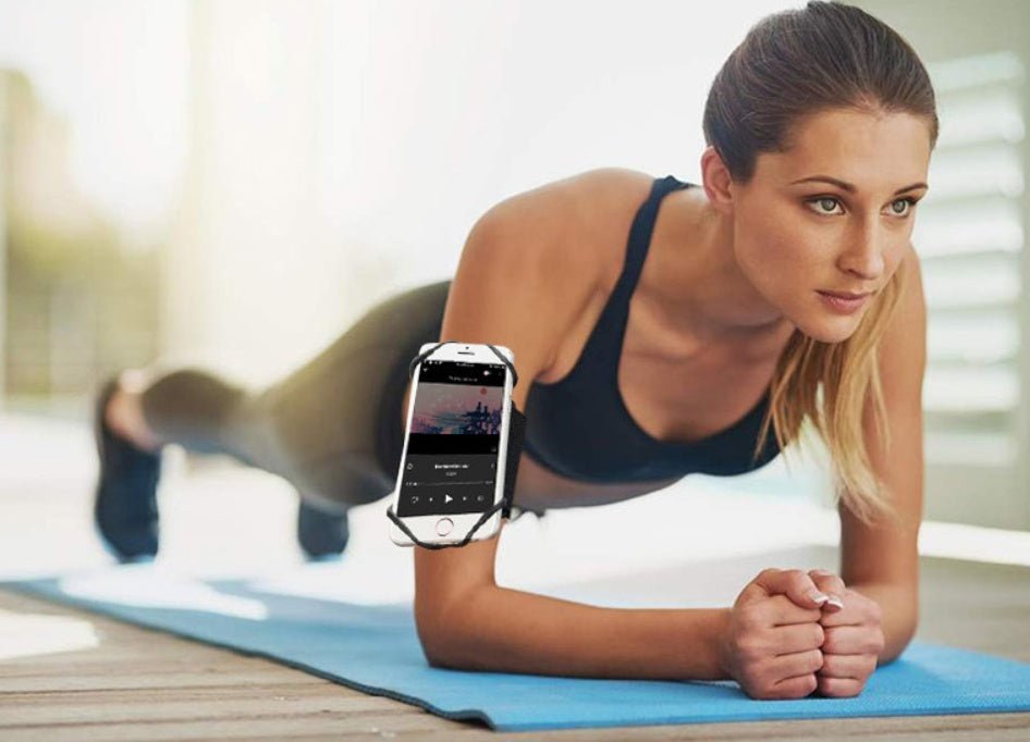 Detachable Mobile Phone Holder 360-degree Rotating Movement Arm Strap