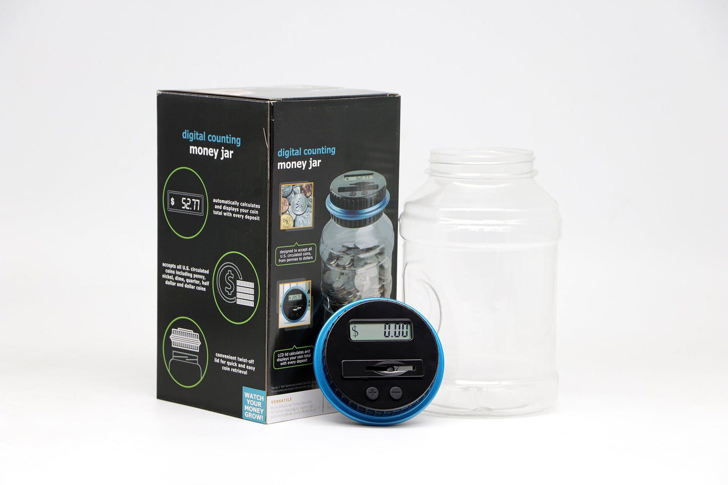 Electronic Digital Counting Coin Money Saving Box - Zambeel