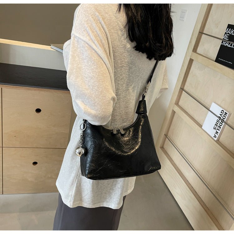 High-grade Light Luxury Glossy Dumpling Bag Casual