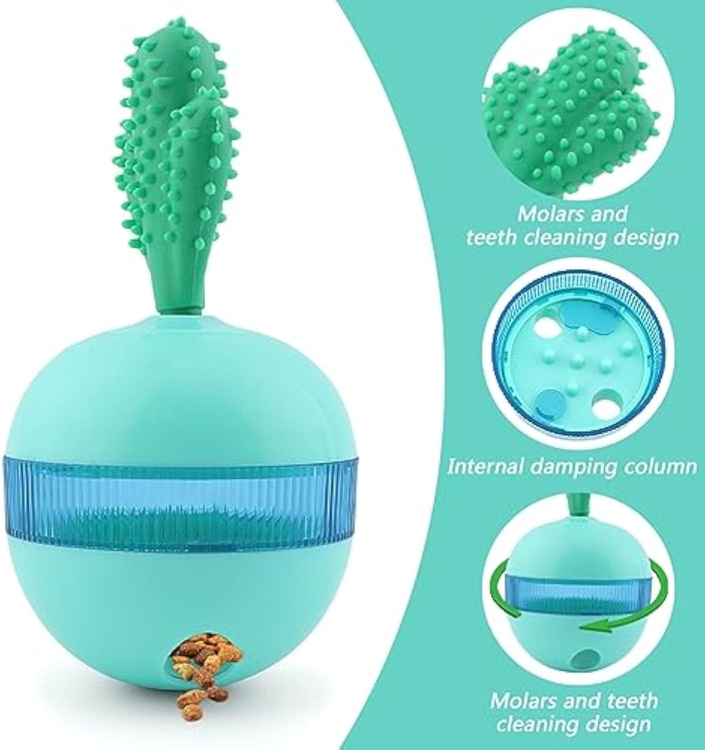 Interactive Treat Dispensing Dog Toys Different Functions Interactive Dog Puzzle Toys Balls For Medium Large Dogs Dog Treat Toys Dog Puzzle Toys Durable Rubber Dog Chew Toys