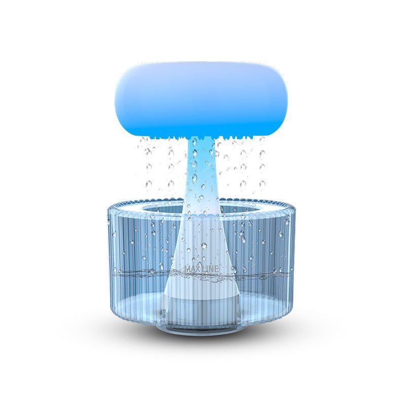Jellyfish Raindrop Humidifier Ultrasonic Atomization Seven - color Ambience Light Cloud Rain Aroma Diffuser Home Decor - Zambeel