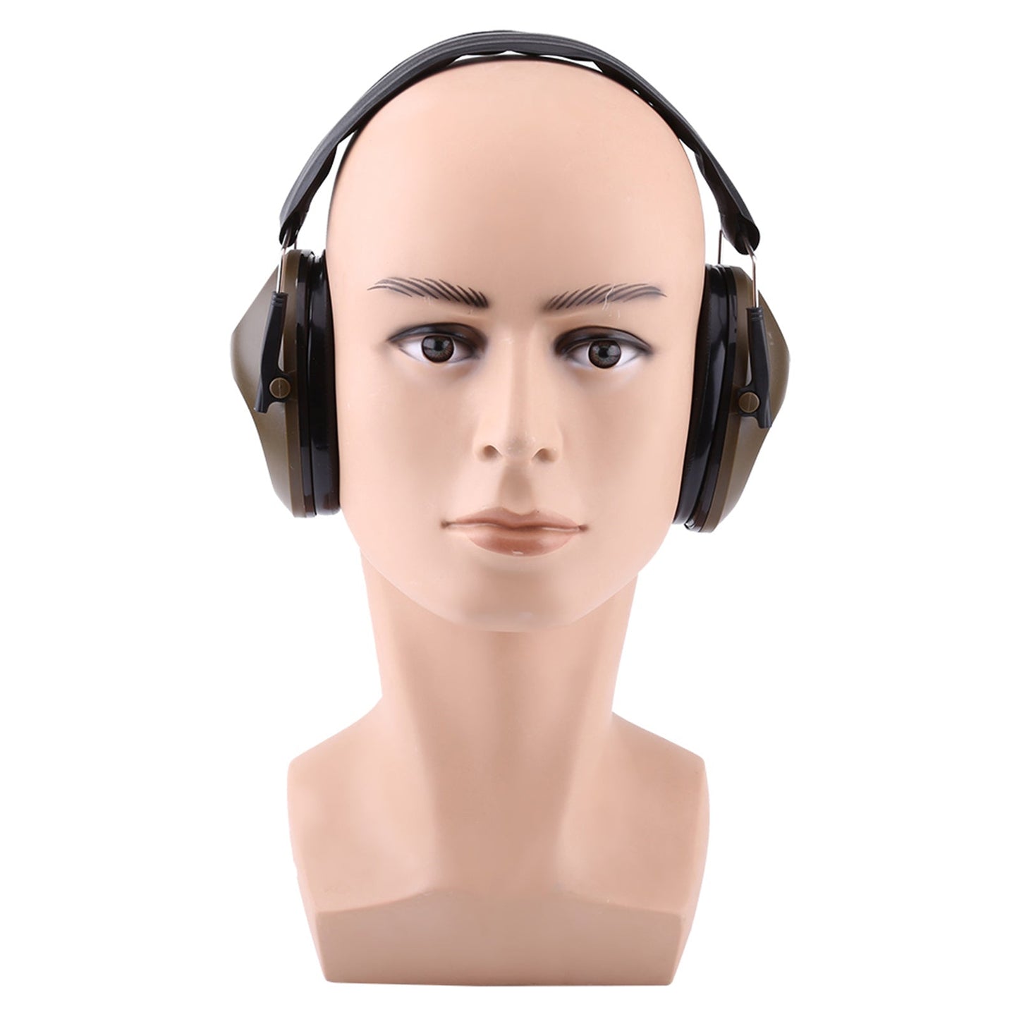 Protection Noise Reduction Earmuff Ear Muff for Industrial Noise Reduction (Brownish Green)