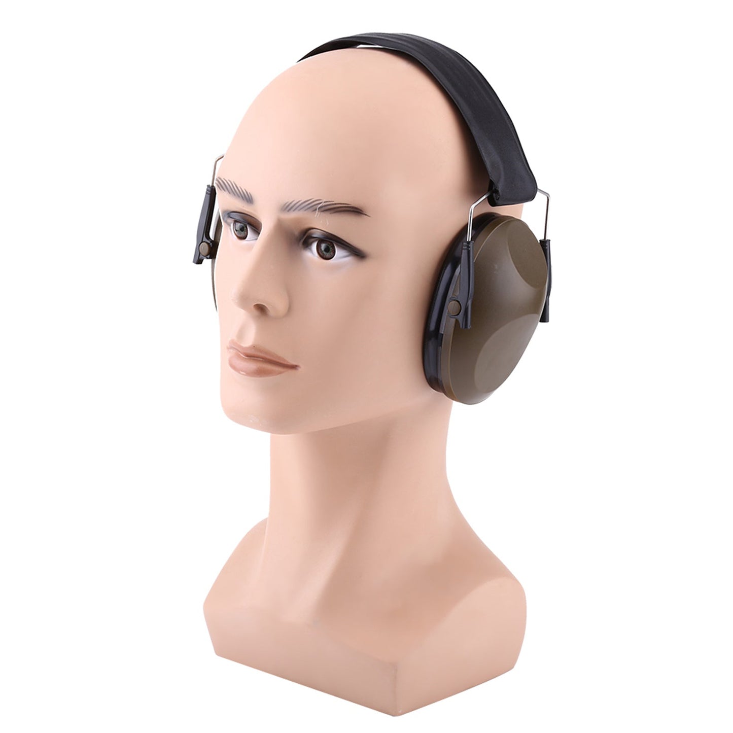 Protection Noise Reduction Earmuff Ear Muff for Industrial Noise Reduction (Brownish Green)