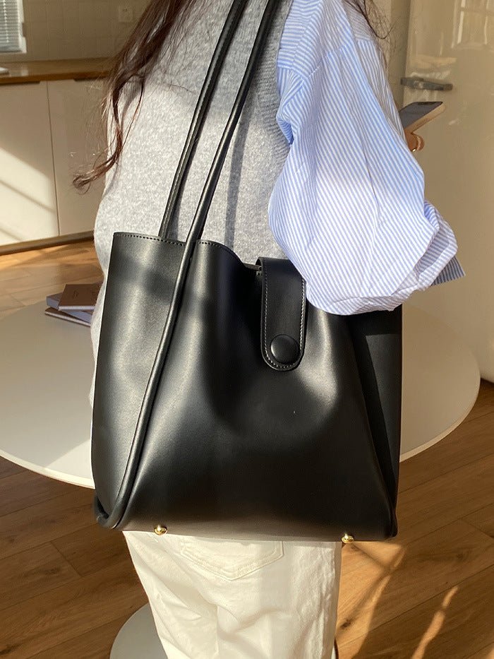 Retro One - shoulder High - grade Fashion Work Commuter Tote - Zambeel