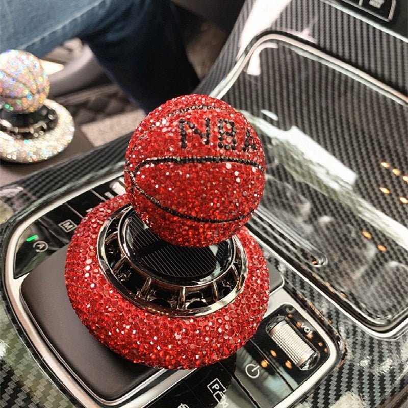 Solar Car Perfume Decoration Rotating Ball Ornament - Zambeel