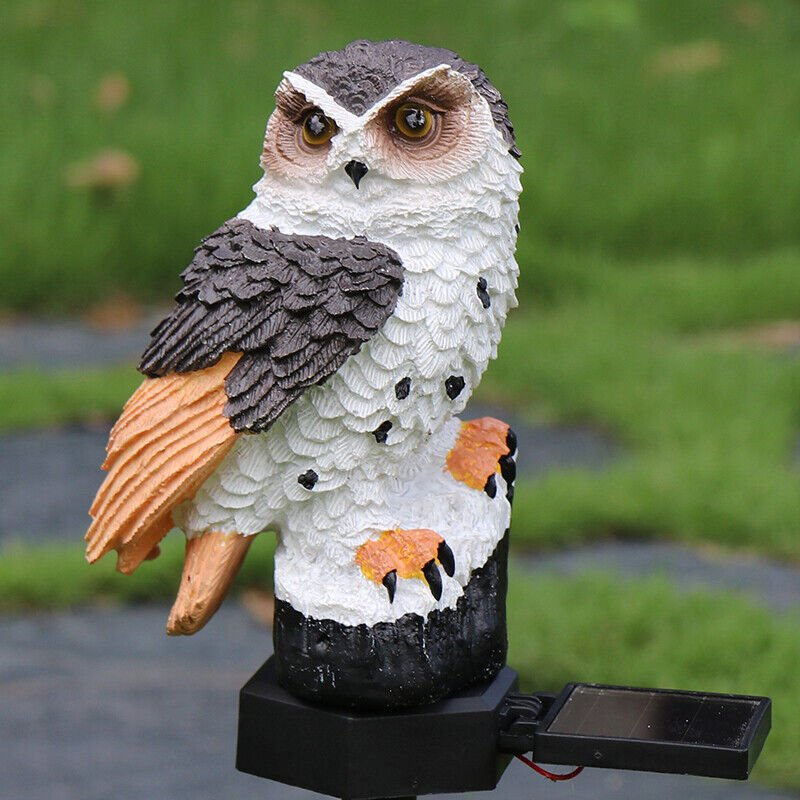 Solar Power LED Owl Parrot Lawn Light Outdoor Waterproof Garden Landscape Lamp - Zambeel