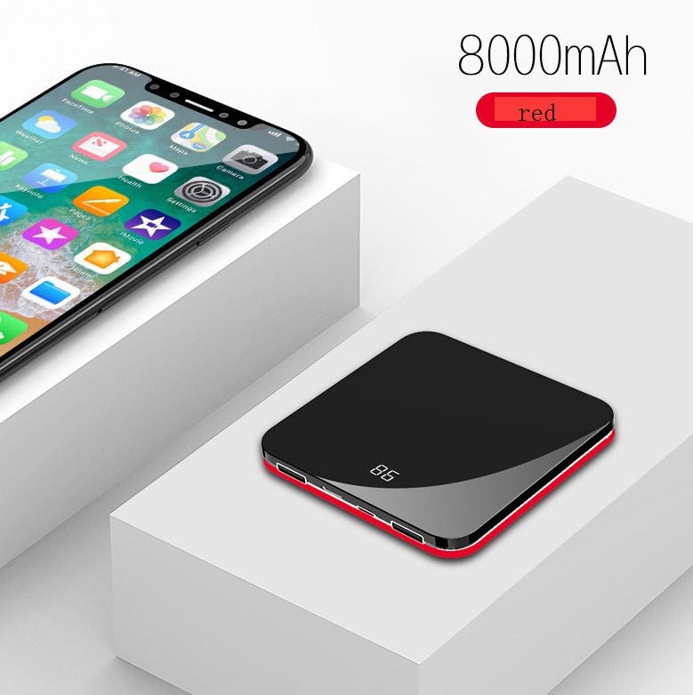 Ultra - Thin Mirror Mini Charging Treasure - Zambeel