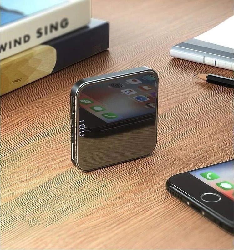 Ultra-Thin Mirror Mini Charging Treasure