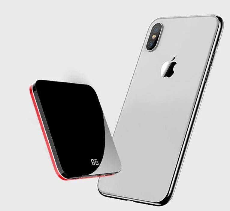 Ultra-Thin Mirror Mini Charging Treasure