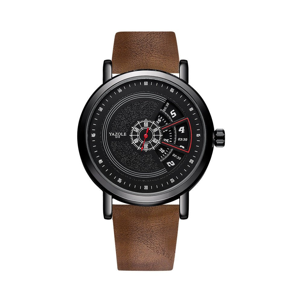 Watch Men's Turntable Waterproof Men's Watch Quartz Watch Men's Watch - Zambeel