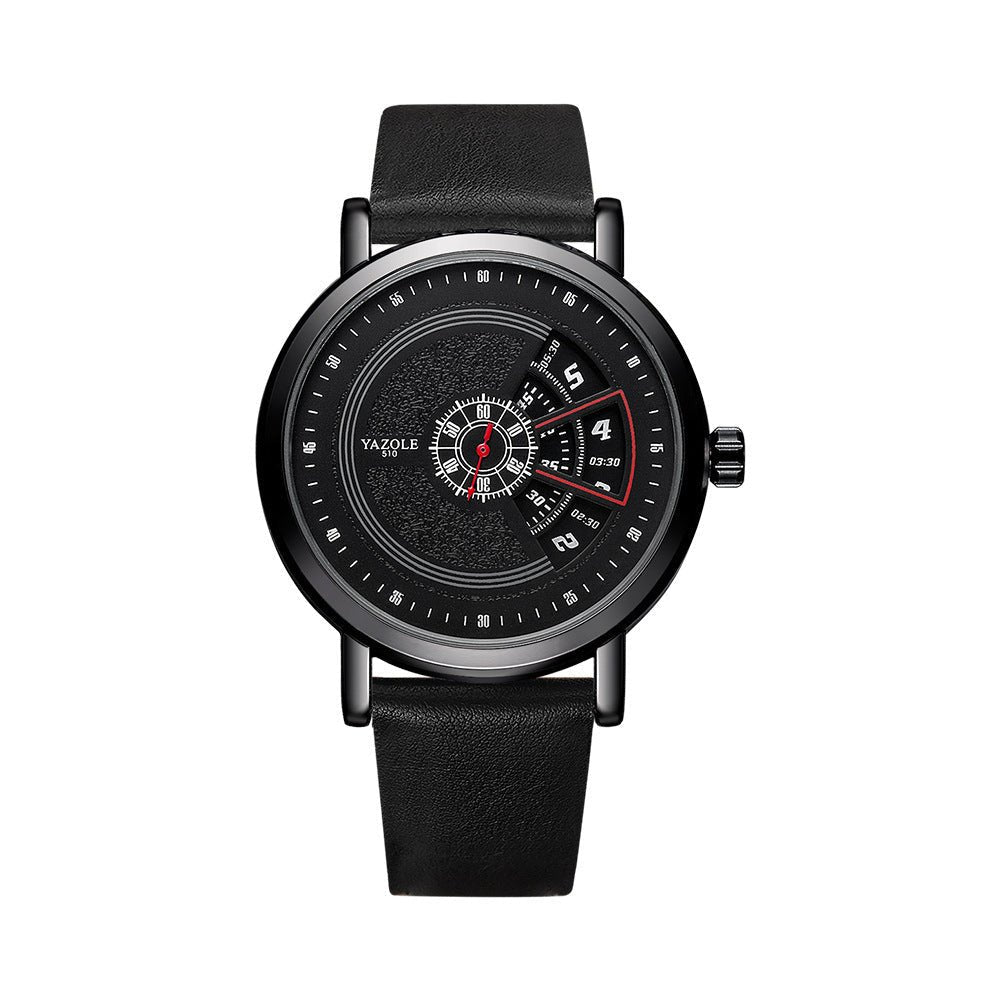 Watch Men's Turntable Waterproof Men's Watch Quartz Watch Men's Watch - Zambeel