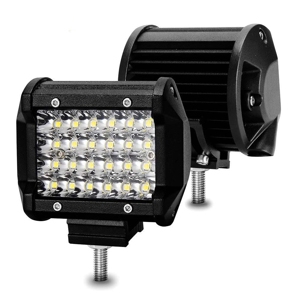 4 Row Of Light Beads Highlighting Strip Lights 72W Off - Road Vehicle Modification - Zambeel