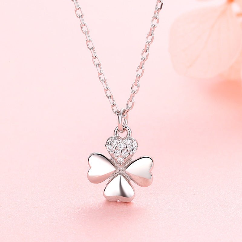 925 Sterling Silver Simple Temperament Clavicle Necklace