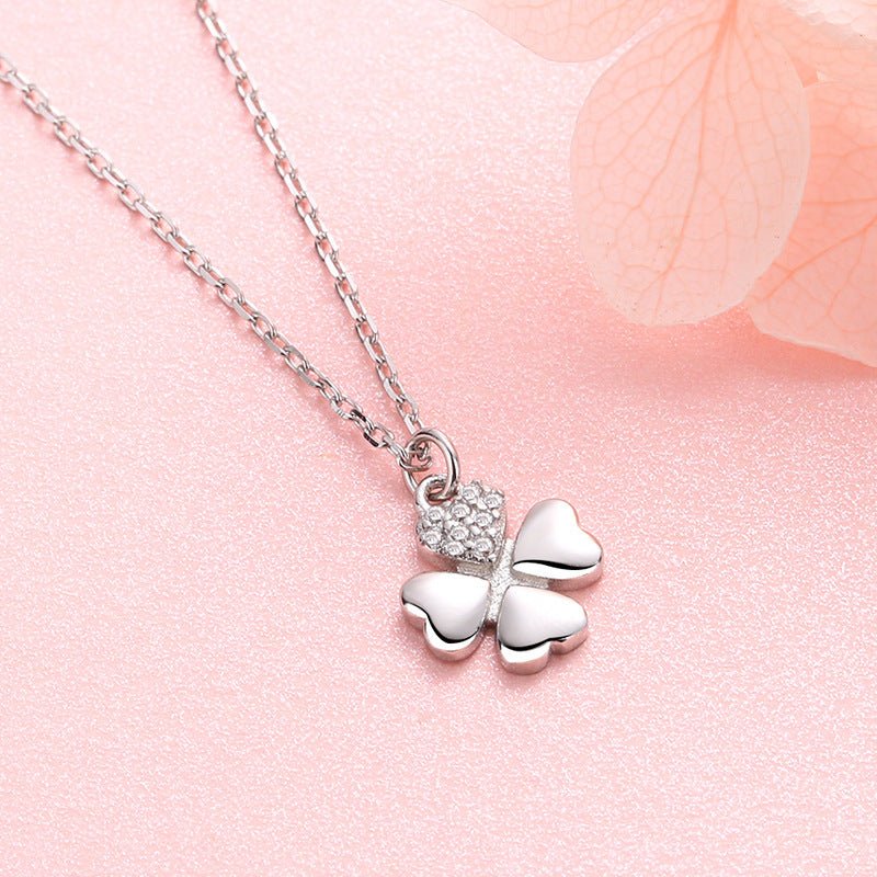 925 Sterling Silver Simple Temperament Clavicle Necklace