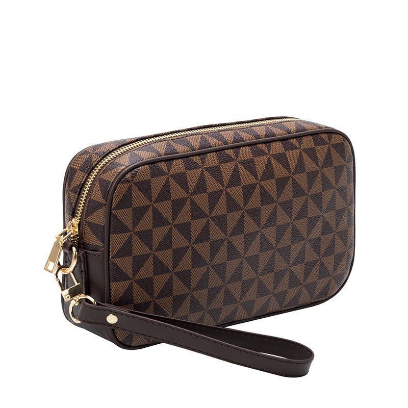 All - matching Printed Clutch Personalized Business Hand - held Bag Clip Wallet - Zambeel
