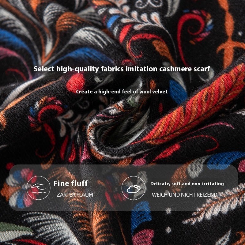 Autumn And Winter Cashmere Feel Scarf Women's All-match Atmosphere High Sense