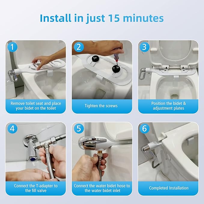 Bidet Attachment for Toilet Seat ©
