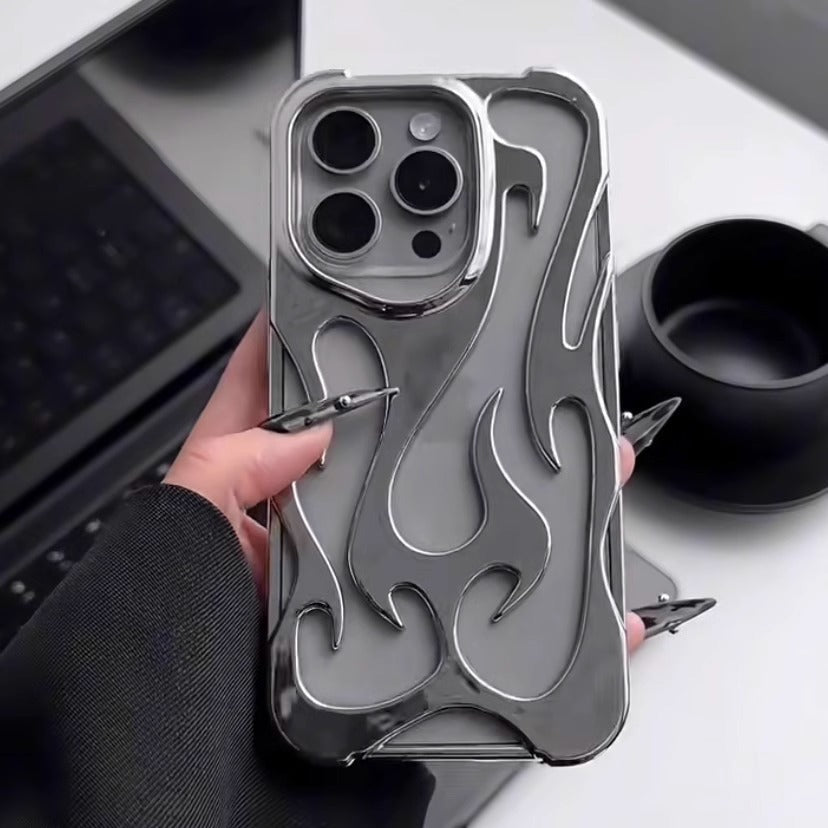 Blazing Flame Metal iPhone Case - Zambeel