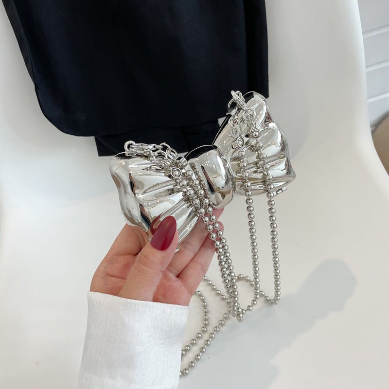 Butterfly Metal Lipstick Pack Women's Fashion Advanced Mini Chain Crossbody - Zambeel