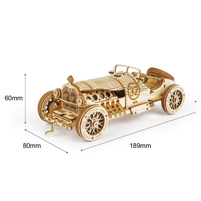 Car 3D Wooden Puzzle Game Assembly Racing Children's Toys - Zambeel