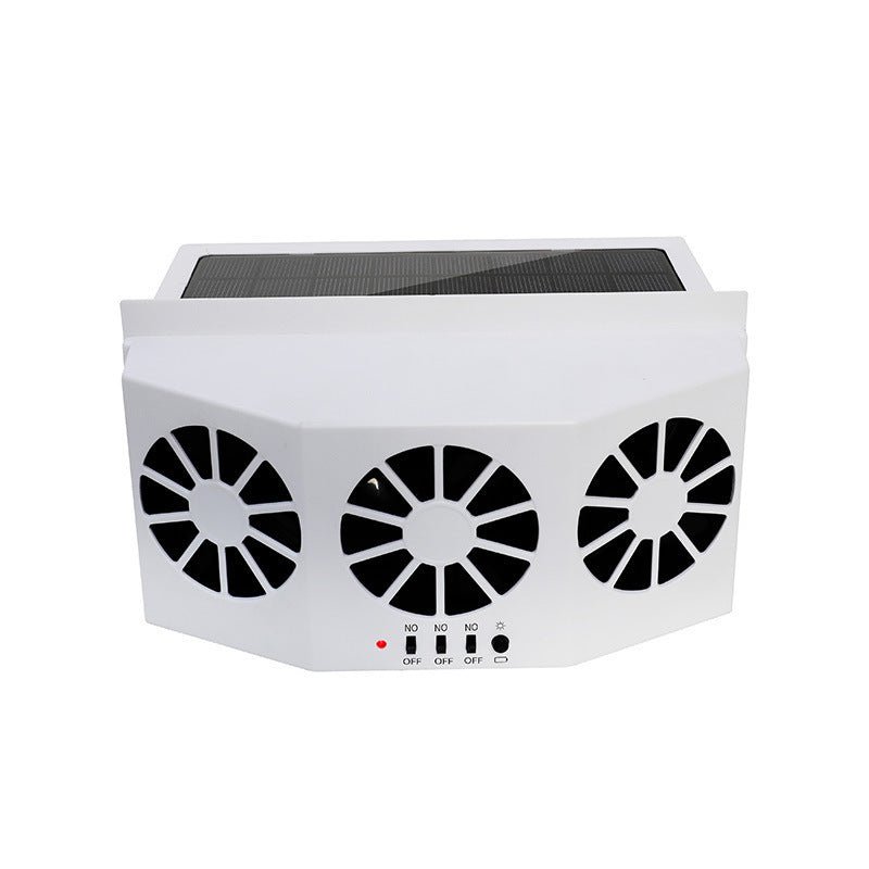 Car Fan Solar Window Sun Powered Car Auto Air Vent Cool Cooling System Radiator Fan Cooling Fan Energy Saving Car Styling Cooler - Zambeel