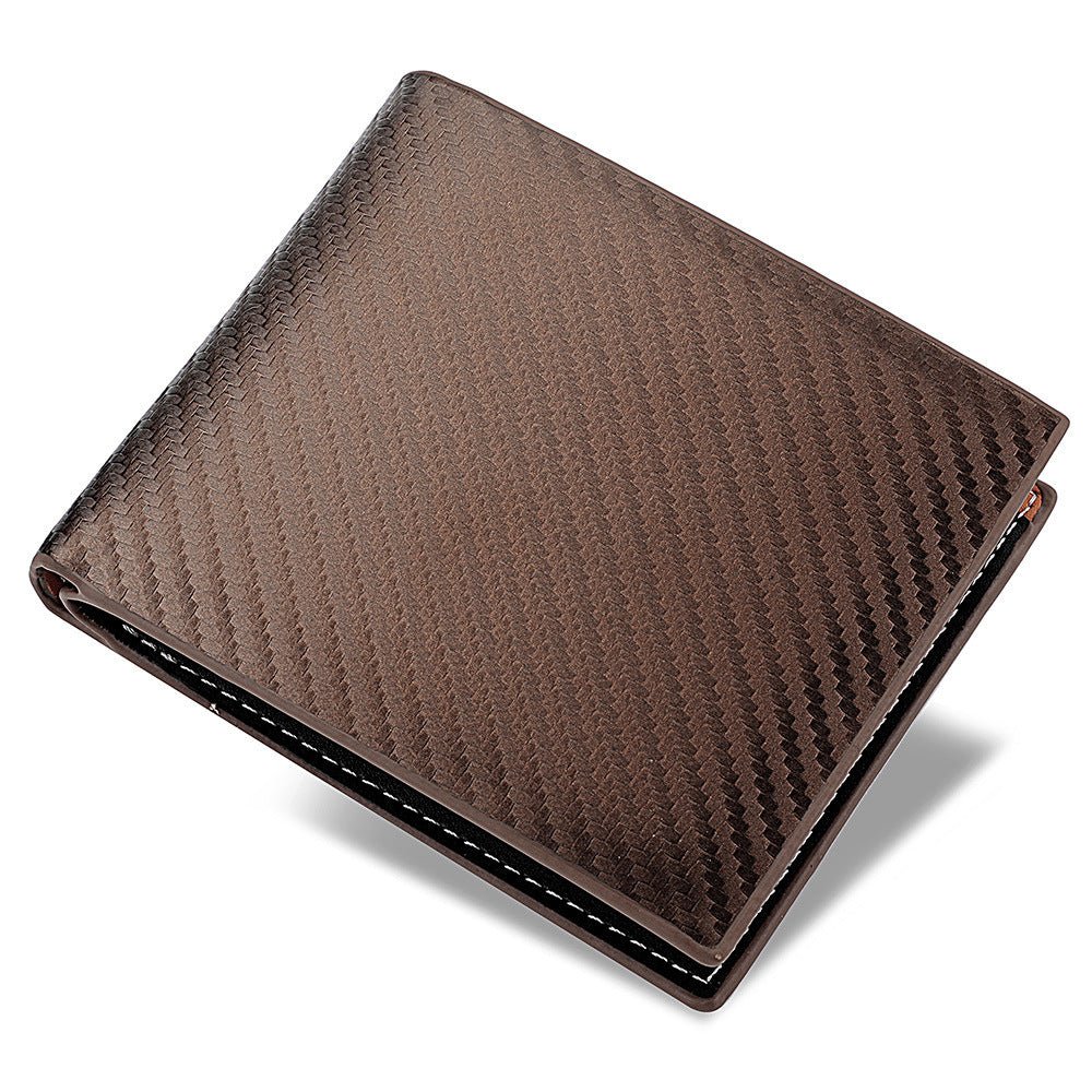 Carbon Fiber Wallet Men's Card Holder One - Piece Zipper - Zambeel