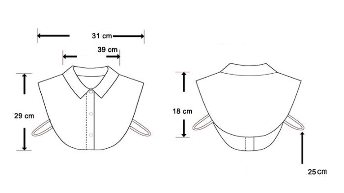 Chiffon Rhinestone Fake Collar Shirt Women's Shawl