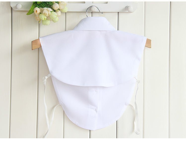 Chiffon Rhinestone Fake Collar Shirt Women's Shawl