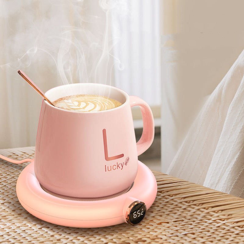 Coffee Mug Warmer Warm Coaster Smart Heating Cup Thermal Insulation Constant Temperature Coaster Heating Pad Desktop - Zambeel