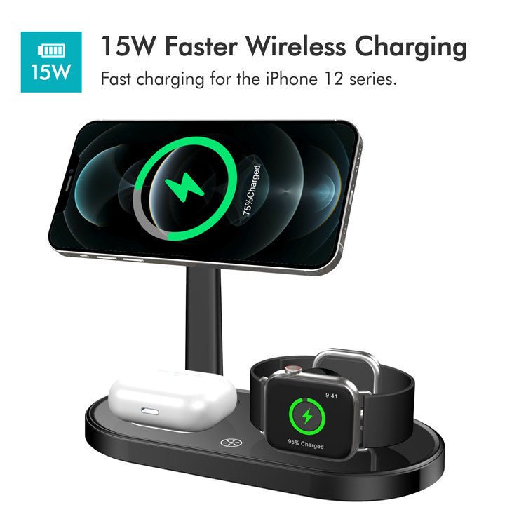 Compatible with Apple, Magsafe Three-in-One Wireless Charger