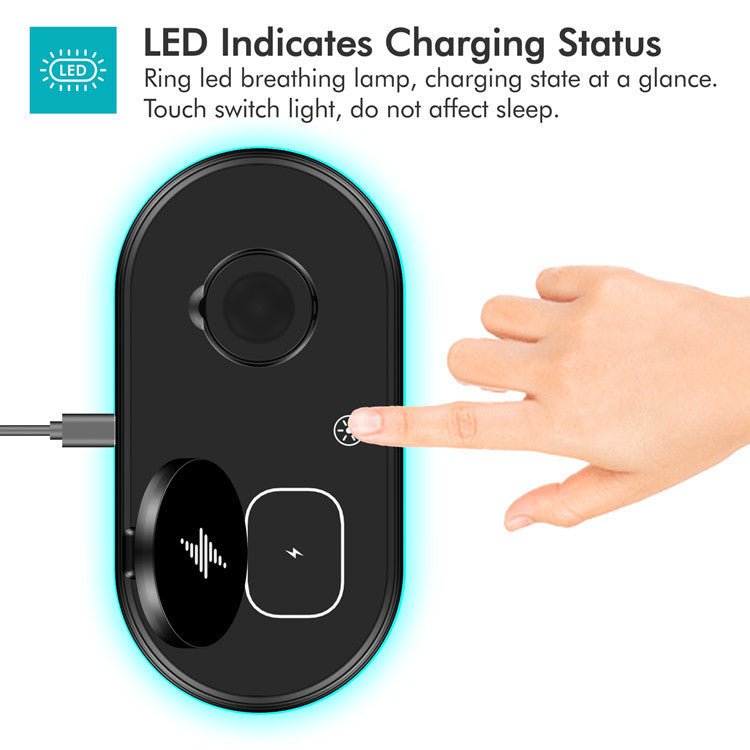 Compatible with Apple, Magsafe Three-in-One Wireless Charger
