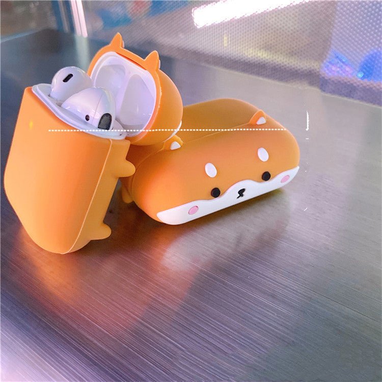 Compatible with Apple, Protective Case Wireless Bluetooth Headset Box Silicone Shell Case Personality