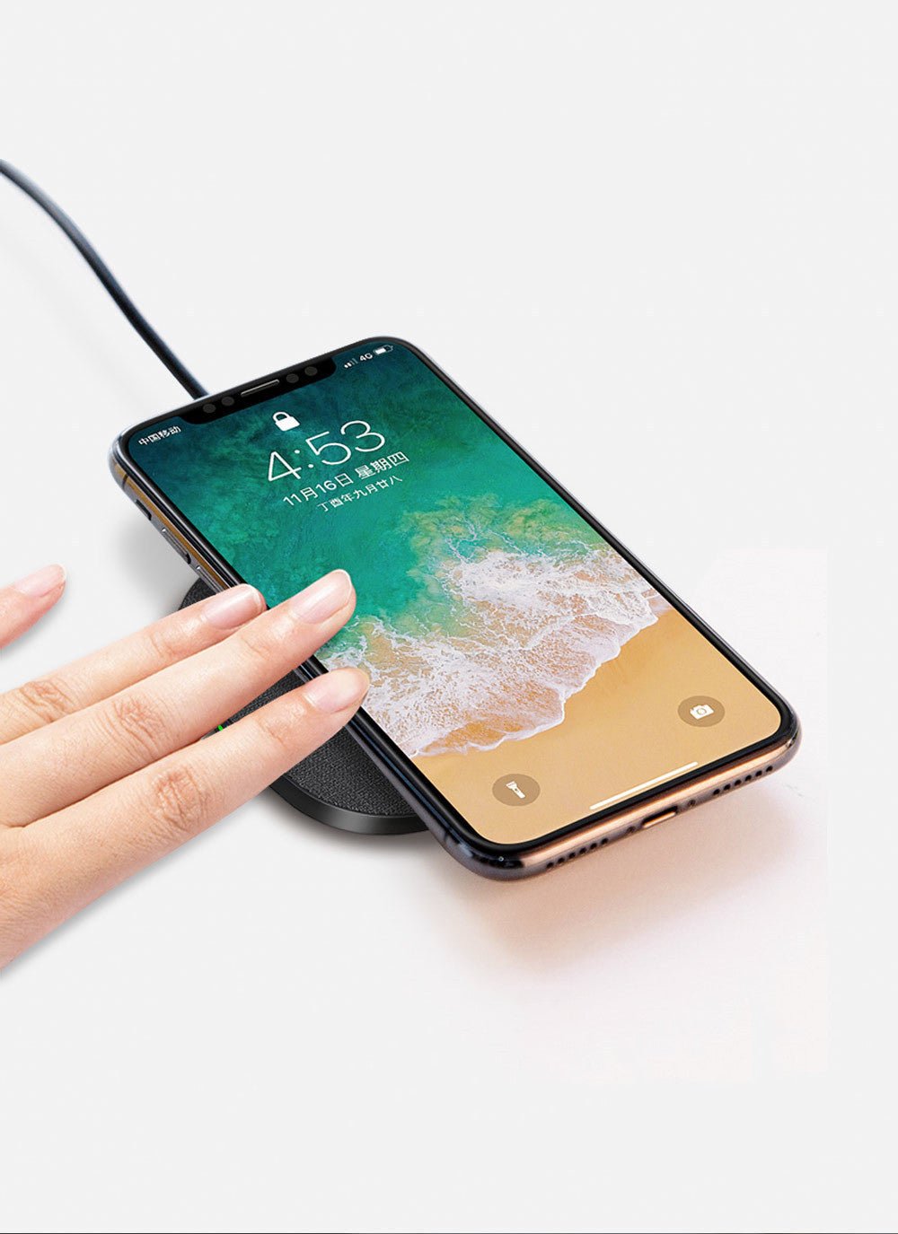 Compatible with Apple , Wireless Charger 10W Fast Charge For Apple And Huawei Mobile Phone Wireless Charger