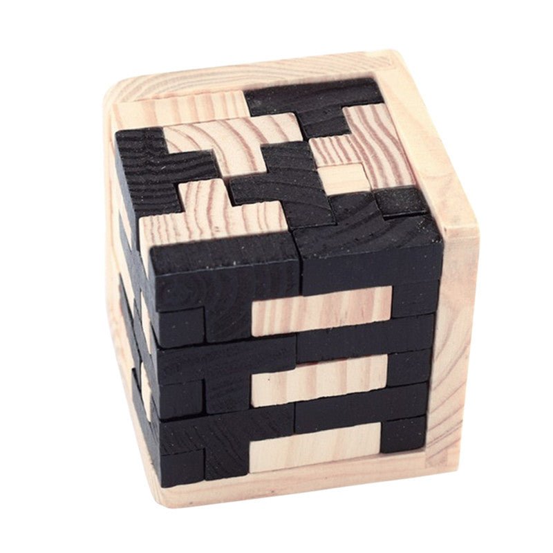 Creative 3D Puzzle Luban Interlocking Wooden Toy Early Educational Toys Puzzles - Zambeel