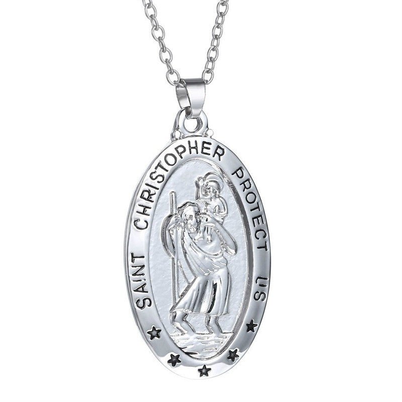Creative Character Carving Simple Necklace English Carved Pendant