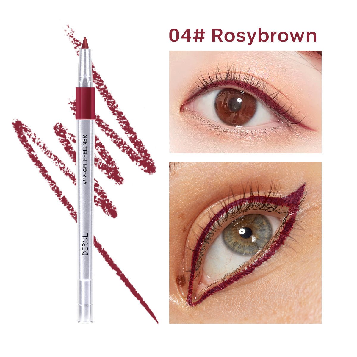 DEROL Waterproof Color Eyeliner Makeup Eyeliner - Zambeel