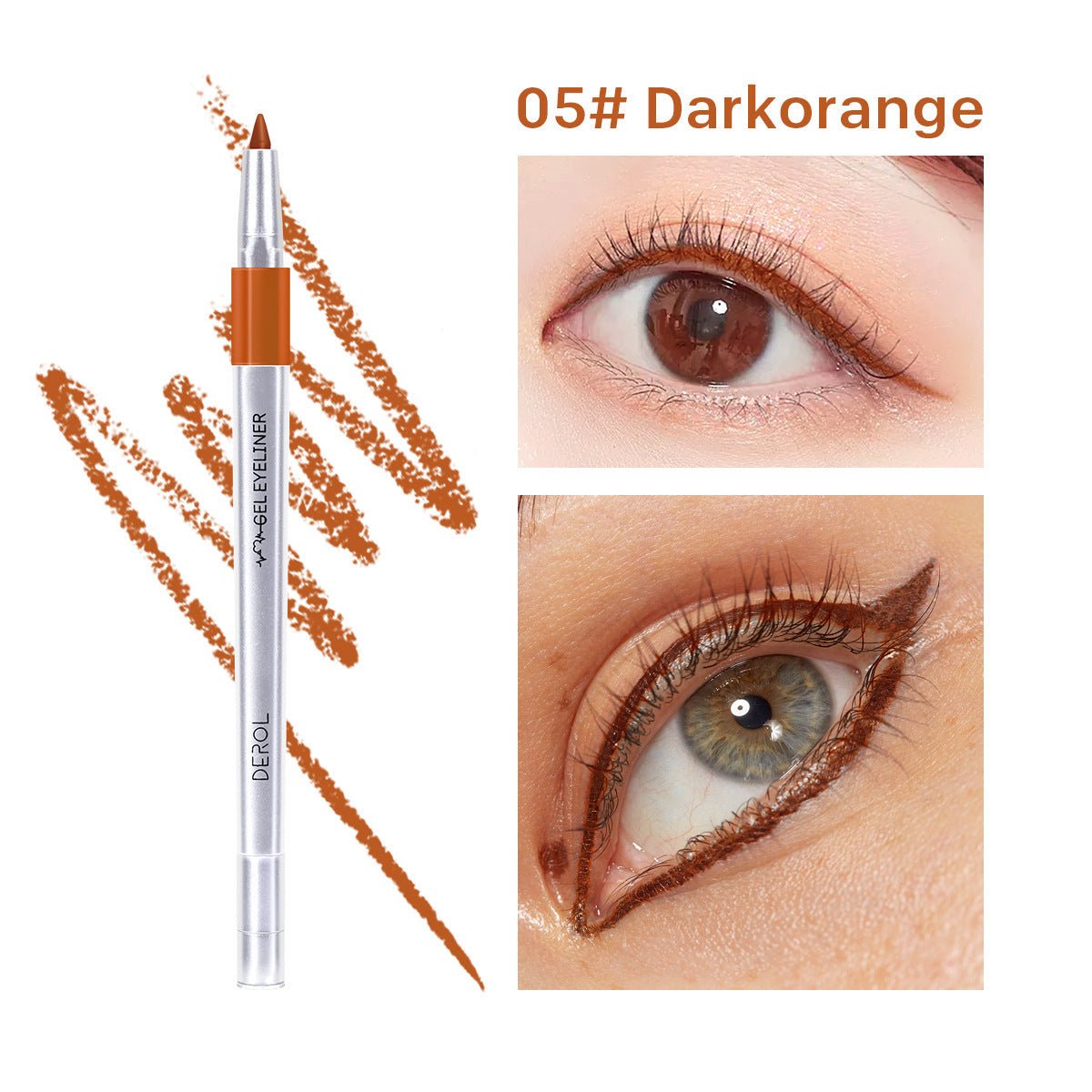 DEROL Waterproof Color Eyeliner Makeup Eyeliner - Zambeel