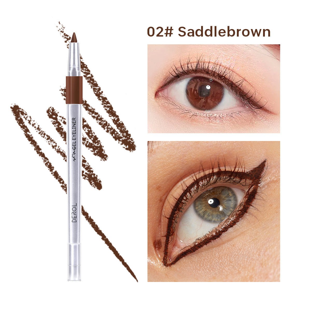 DEROL Waterproof Color Eyeliner Makeup Eyeliner - Zambeel