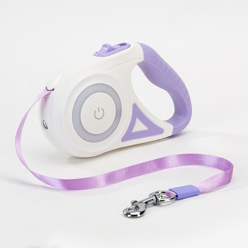 Dog Leash Retractable Leash And Dog Collar Spotlight Automatic Pet Dog Cat Traction Rope For Small Medium Dogs Pet Product - Zambeel