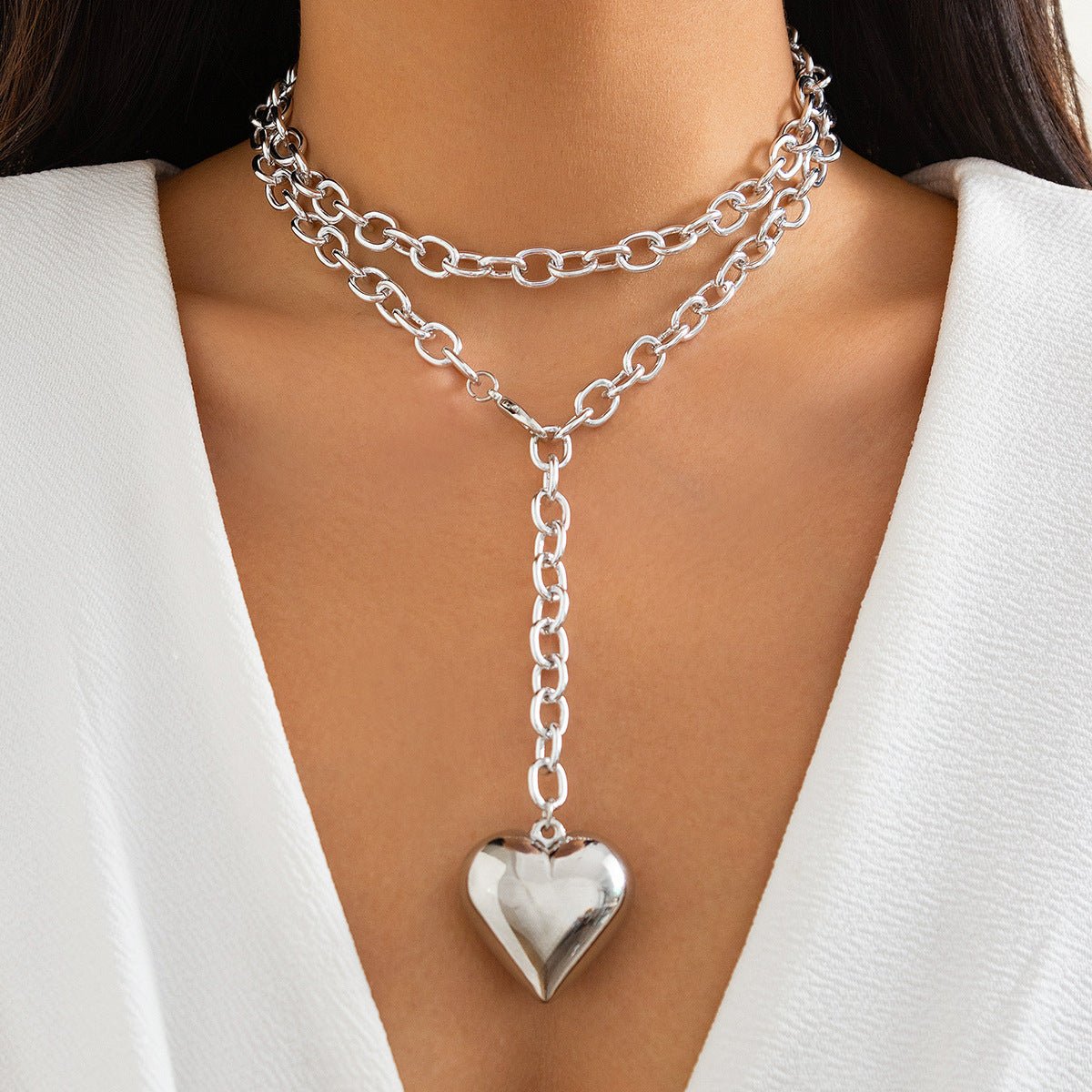 Fashion Love Pendant Necklace Acrylic - Zambeel
