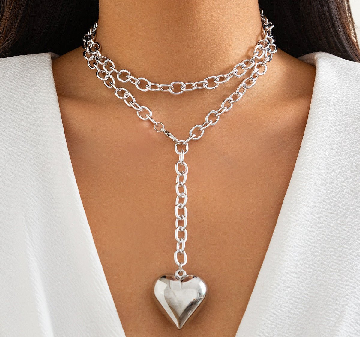 Love Acrylic Pendant Necklace